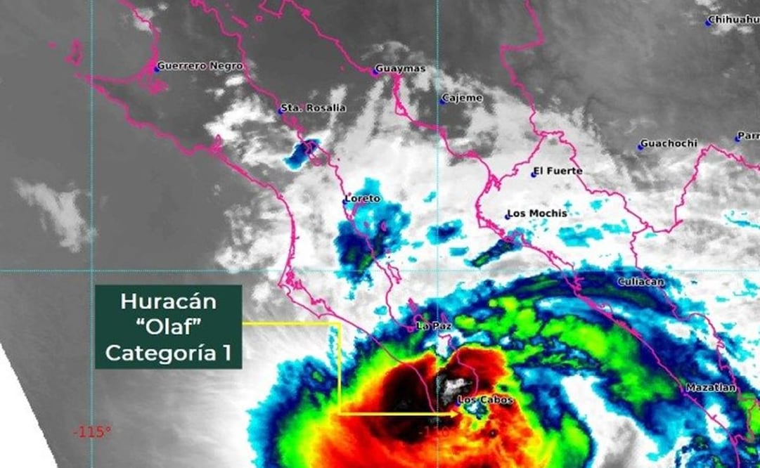 Imagen satelital del Sistema Meteorológico Nacional