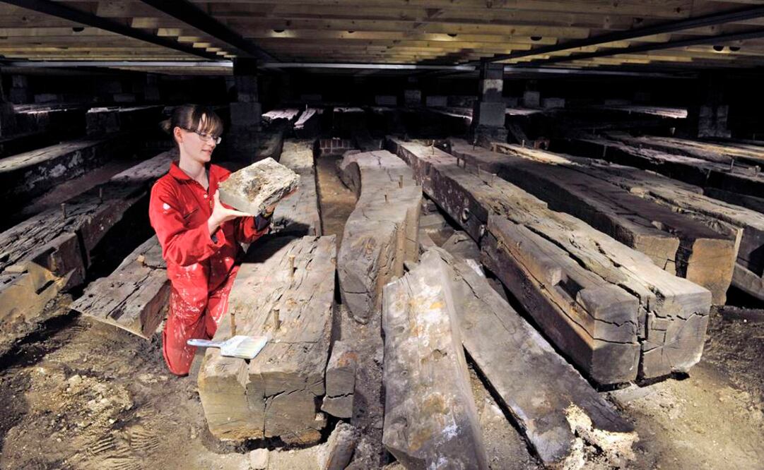 El impresionante barco, cuyo diseño pionero para la época cambió la manera de combatir de la flota marítima británica, participó en algunas batallas navales ilustres. FOTO: EFE.