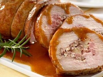 Receta: hornea un lomo en salsa de durazno para estas fiestas