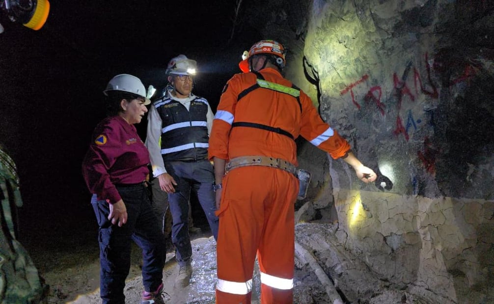 Más de 350 elementos trabajan en estabilización de mina Santa Fe en Sinaloa para garantizar seguridad en labores de rescate de los tres mineros (05/04/2026). Foto: Especial
