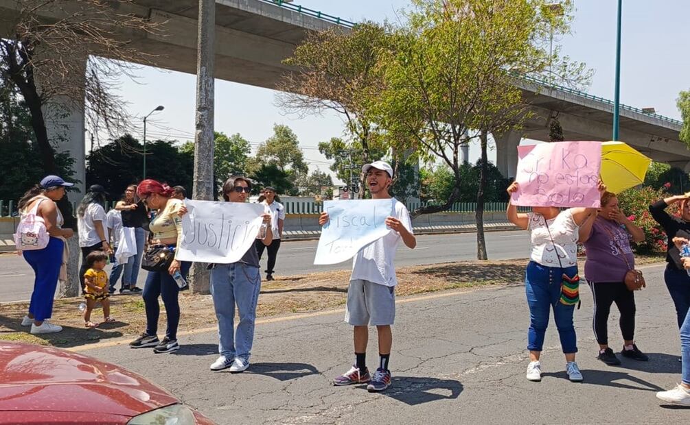 Bloquean periférico norte. Foto: Rebeca Jiménez
