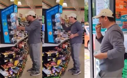 Hombre agrede a empleado por no tener cambio tras comprar una dona con un billete de 500 pesos; video se vuelve viral 