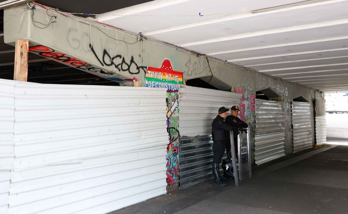 Así luce la Glorieta de Insurgentes tras la intervención del gobierno para recuperar el espacio público. Foto: Diego Simón