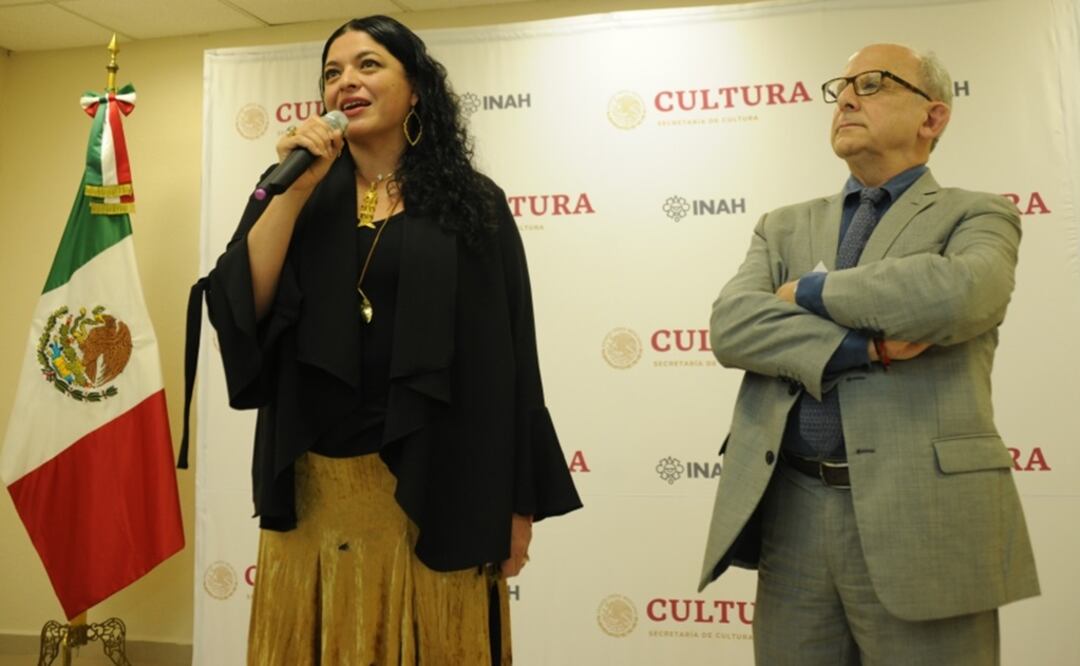 Alejandra Frasto y Diego Prieto. Foto: Cortesía INAH