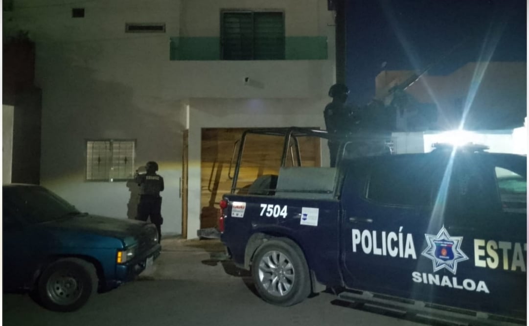 Aseguran arsenal en casa de Culiacán. Foto: Especial