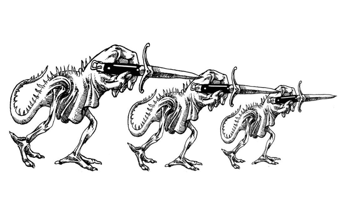 Tres dagas vuelan hacia Delfina