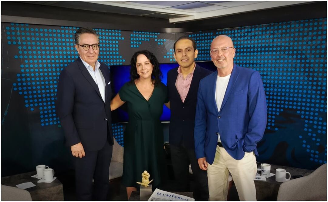 David Aponte, Maite Azuela, Víctor Gómez y Juan Pablo Becerra-Acosta. Foto: Diego Prado/EL UNIVERSAL