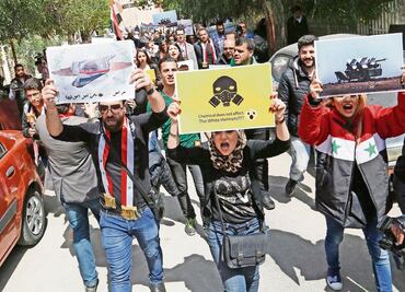 Bombardean en Siria zona de ataque químico