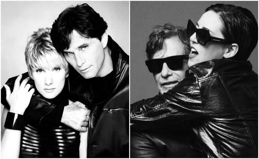 Humberto Zurita con su ex Christian Bach y con su novia actual Stephanie Salas.