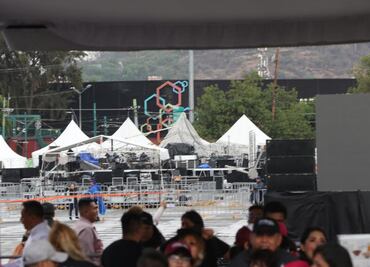 VIDEOS Así fue el momento de la caída del escenario en la GAM; Alicia Villarreal cantaría para celebrar el Día de las Madres