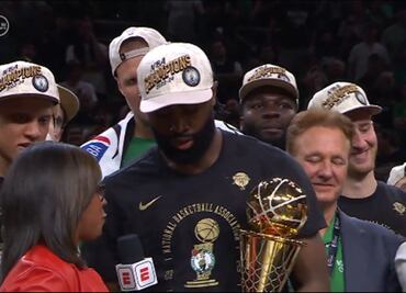 Jaylen Brown ganó el premio al MVP de las Finales de la NBA