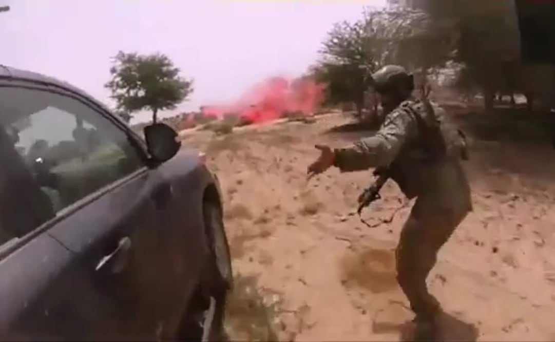 El clip de nueve minutos incluye una compilación de imágenes fijas y de video, algunas de ellos del EI y algunos otros estadounidenses. (Foto: AFP)
