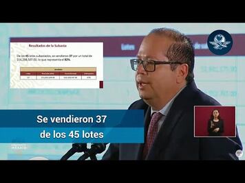 SAE: Gobierno obtiene 16.2 mdp en subasta de bienes del narco