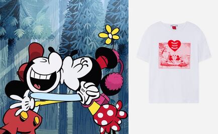 Celebra el día de San Valentín con esta playera de Mickey y Minnie Mouse