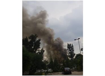 Se registra incendio en bodega de Iztapalapa