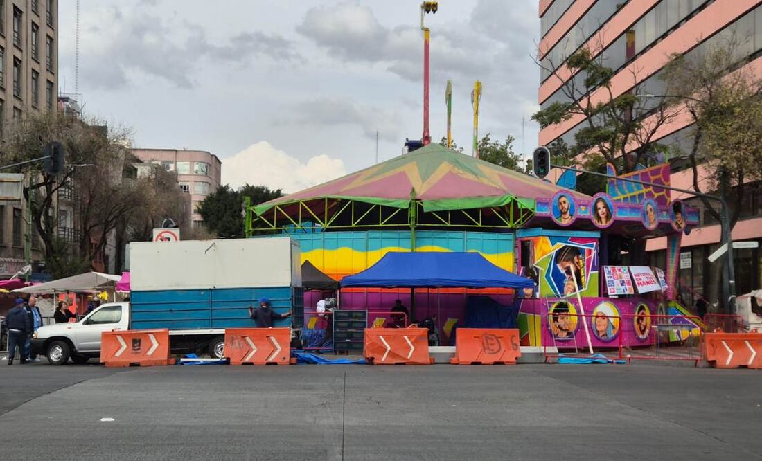 Retiran feria en colonia Tabacalera (19/12/2024). Foto: Jorge Alejandro Medellín / EL UNIVERSAL