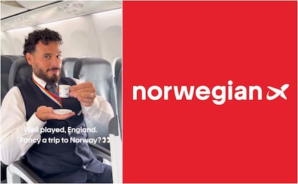 Norwegian Air luce logo de British Airways tras partido de Noruega vs Inglaterra; la aerolínea perdió una apuesta amistosa en redes