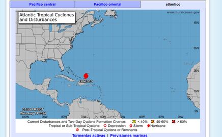 El huracán Ernesto se fortalece y mantiene amenazas sobre la costa noreste de EU rumbo a Canadá
