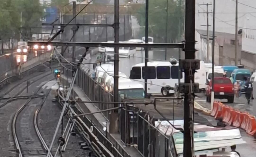 Afectaciones por lluvias en la Línea A del Metro. Foto: Captura de pantalla