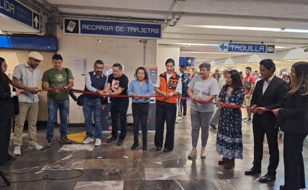 Inauguran exposición fotográfica Tenochtitlán: A 700 Años de su Fundación en metro Zócalo 
Foto: Especial.