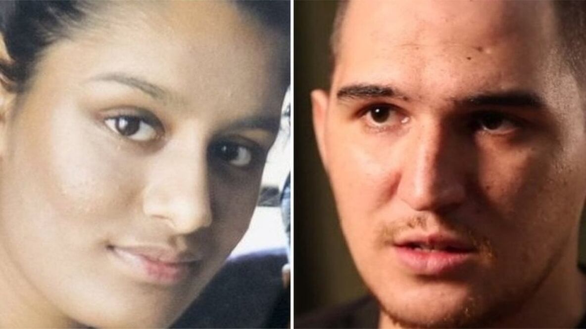 Yago Riedijk (derecha) tenía 23 años cuando se casó con Shamima Begum, entonces de 15, en Siria (Foto: BBC)