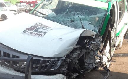 Empleado del ayuntamiento de Ecatepec se impacta contra domicilio; presuntamente conducía ebrio