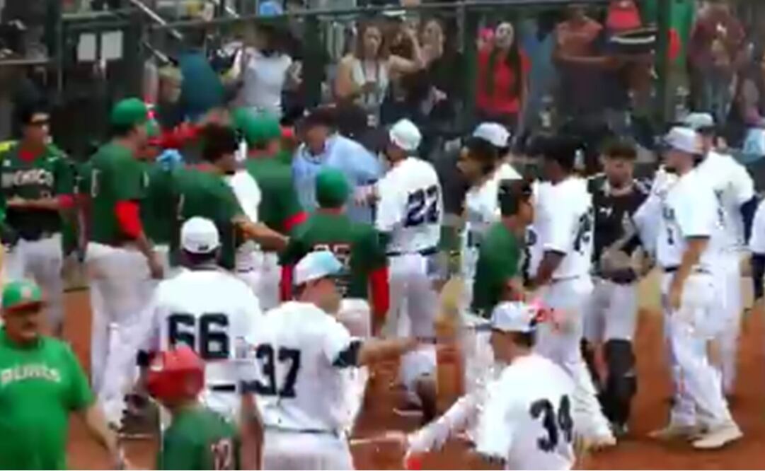 El conato de bronca dejó cuatro expulsados por equipo / Foto: Especiales