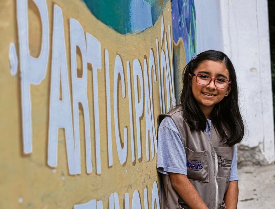 Abril Muñoz entró al Proyecto Permanente de Ciudad KeVe del Instituto Electoral de la Ciudad de México, con otros 150 menores. Foto: de Gabriel Pano. El Universal