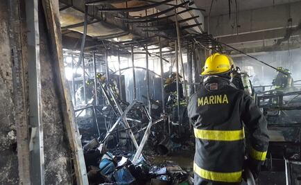 Así quedaron las oficinas de Conagua tras el incendio de hoy