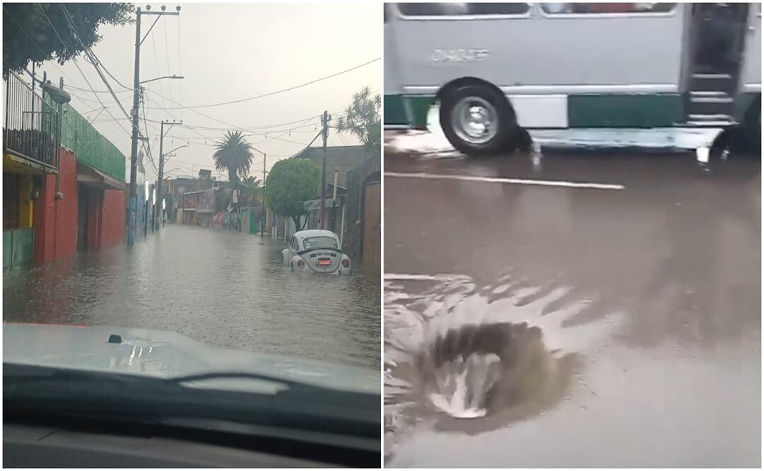 Inundaciones en alcaldía Iztapalapa. Fotos: Tomadas de la cuenta de X de @SGIRPC_CDMX