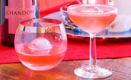 Coctel con vino espumoso para celebrar el "Día de la Ceja"