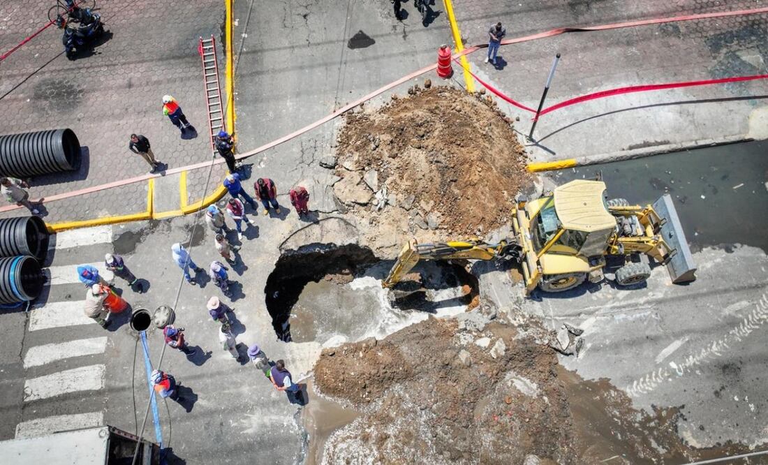 Iztapalapa y Segiagua unirán esfuerzos contra socavones; sustituirán 2 kilómetros de drenaje en avenida de las Torres. Foto: Especial