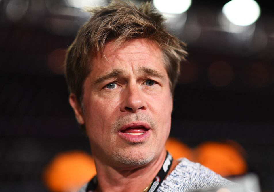 Brad Pitt, captado durante su presencia en uno de los juegos de la Fórmula 1.
Foto: AFP