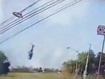 VIDEO: Así se desplomó la aeronave en la que viajaba el jefe de la policía de Aguascalientes