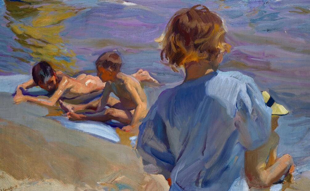 El cuadro "Niños en la playa" del pintor español Joaquín Sorolla. Foto:  EFE/ Archivo EL UNIVERSAL.