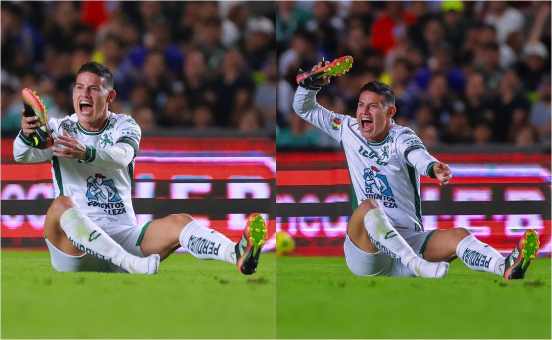 James Rodríguez, molesto tras una falta que recibió. FOTO: ESPECIAL