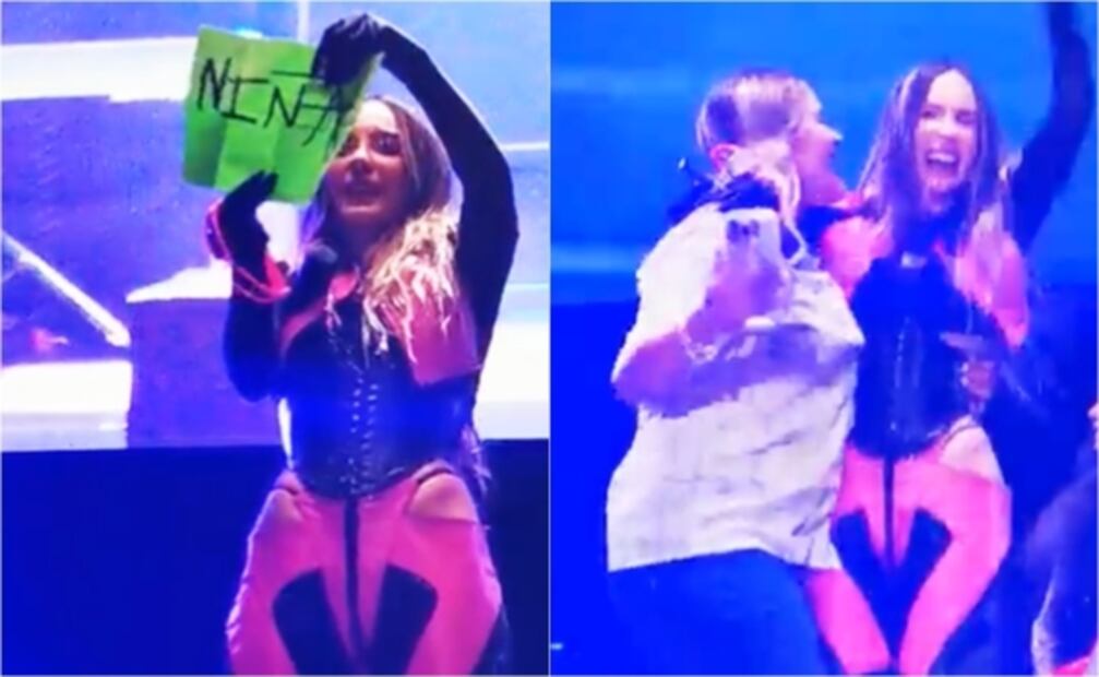 Belinda detuvo concierto para hacer una revelación de género