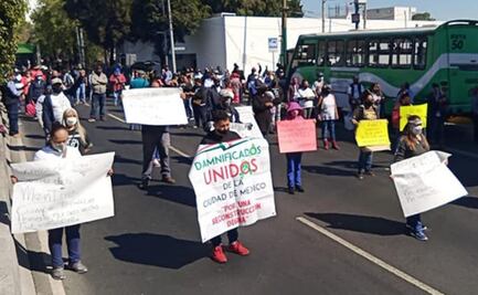 Damnificados del sismo del 2017 bloquean Tlalpan; exigen reunión con el secretario de Gobierno