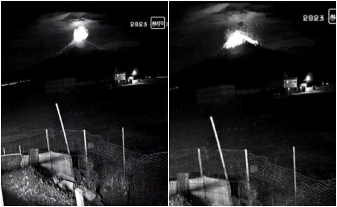 Volcán Popocatépetl. Foto: Capturas de TikTok @flor.124ramos