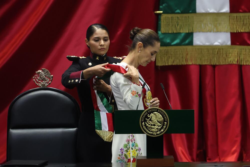 Claudia Sheinbaum rinde protesta como presidenta de México. 1 de octubre de 2024. Fotografía de Diego Simón EL UNIVERSAL