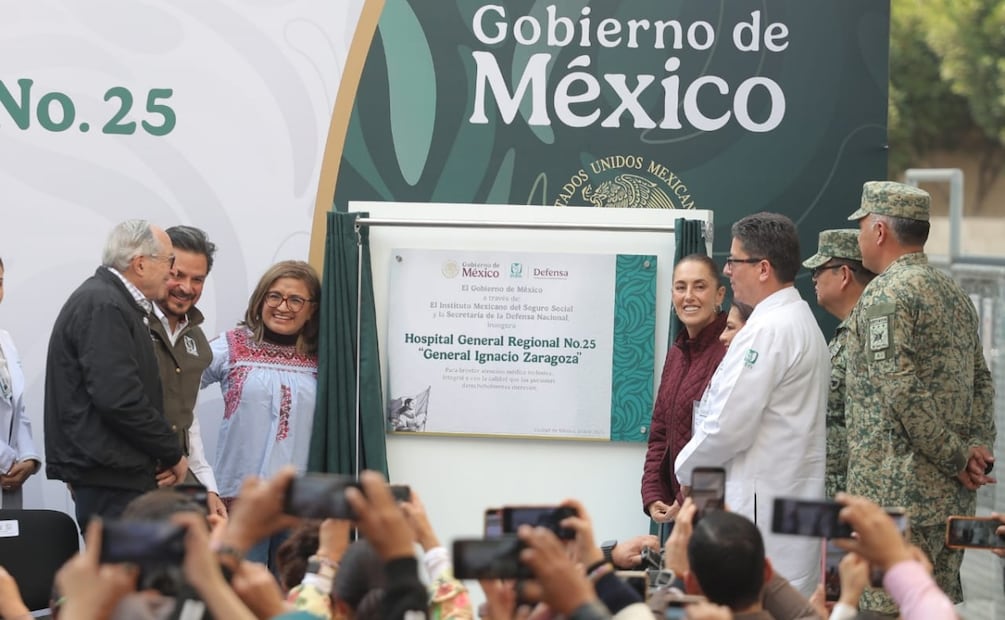 Presidenta Claudia Sheinbaum durante inauguración del Hospital Regional 25 en Iztapalapa, CDMX (17/01/2026). Foto: Gabriel Pano / EL UNIVERSAL