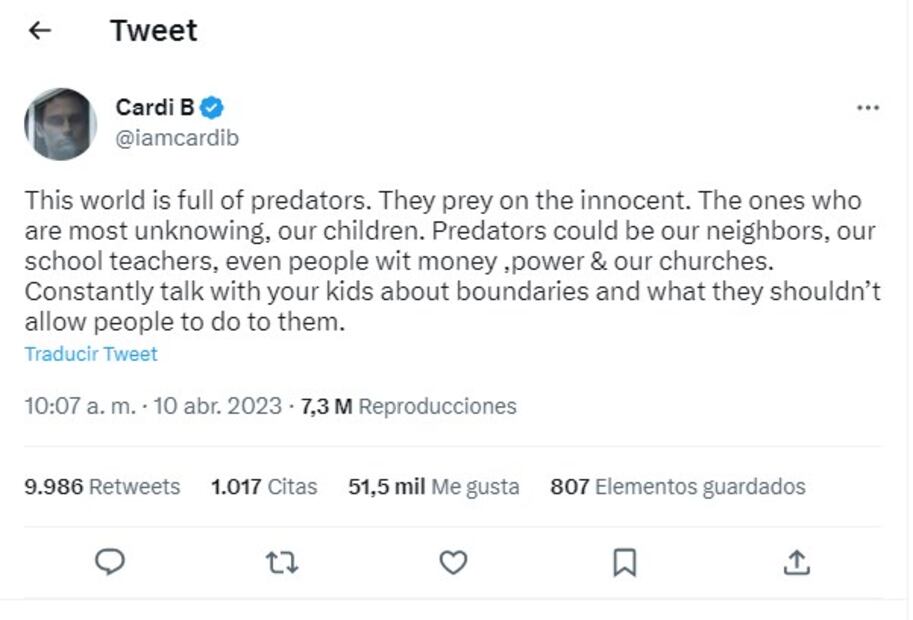 La cantante expresó su opinión sobre el Dalái Lama. Foto: Captura de pantalla tomada de Twitter