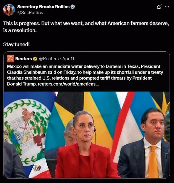 Funcionarios y congresistas republicanos mantienen una guerra en redes sociales contra México, en especial en
temas como el jitomate, migración, el Tratado de Aguas de 1944 y el tráfico de fentanilo que está matando a
miles de adictos estadounidenses, todo para desprestigiar al país y tratar de ganar gubernaturas fronterizas. (22/04/2025) Foto: Capturas X