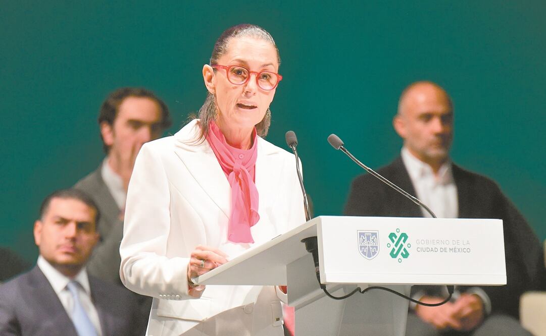 La jefa de Gobierno de la Ciudad de México, Claudia Sheinbaum, emitió un mensaje con motivo de su primer año de gobierno. Foto: HUGO GARCÍA. EL UNIVERSAL