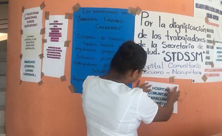 Trabajadores de salud inician paro en hospitales de Michoacán