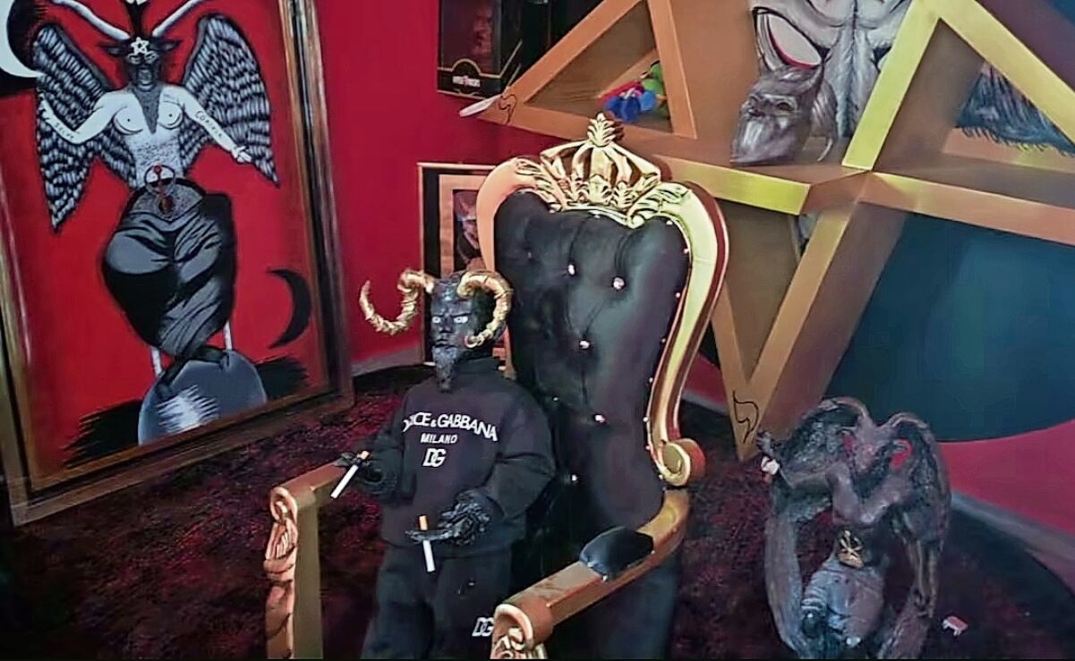 Las figuras satánicas son adoradas por delincuentes que consideran que su poder se lo deben a ellas. Foto: Especial