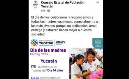 Suspenden a funcionario por "felicitar" a madres adolescentes en Yucatán