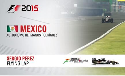 'Checo' conduce virtualmente por el Autódromo 