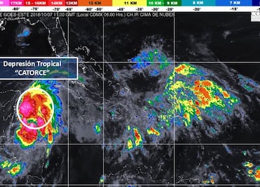 Depresión Tropical 14 se ubica al este Quintana Roo