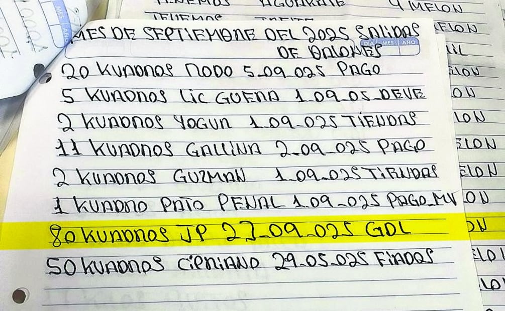 En la narconómina de El Mencho aparecen entregas a una persona identificada como JP. Foto: VALENTE ROSAS/EL UNIVERSAL